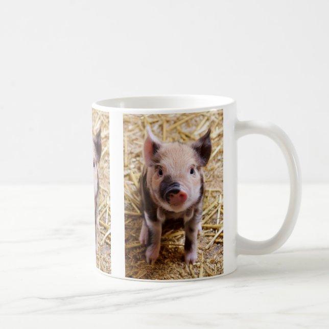 Caneca De Café Bebê-Leitão-Cachorro-Cachorro (Direita)