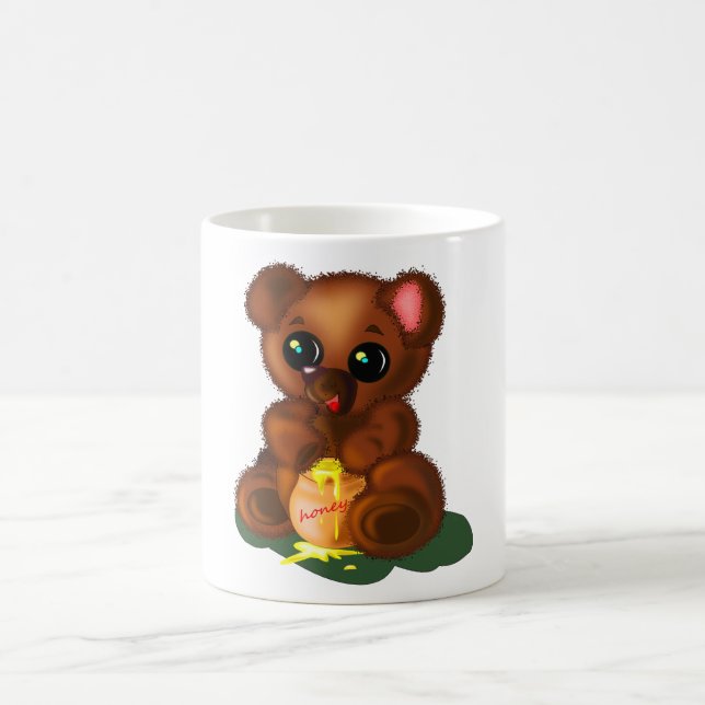 Caneca De Café Bebê Mel Bear Mug - Doce - Pintura (Centro)