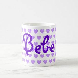 Caneca De Café Bebe no roxo
