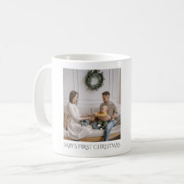 Caneca De Café Bebê Primeiro Natal Família Fotografia Keepsasak
