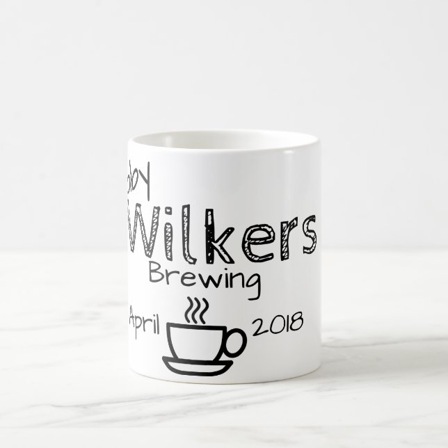 Caneca De Café bebê que fabrica cerveja esperando a gravidez (Centro)