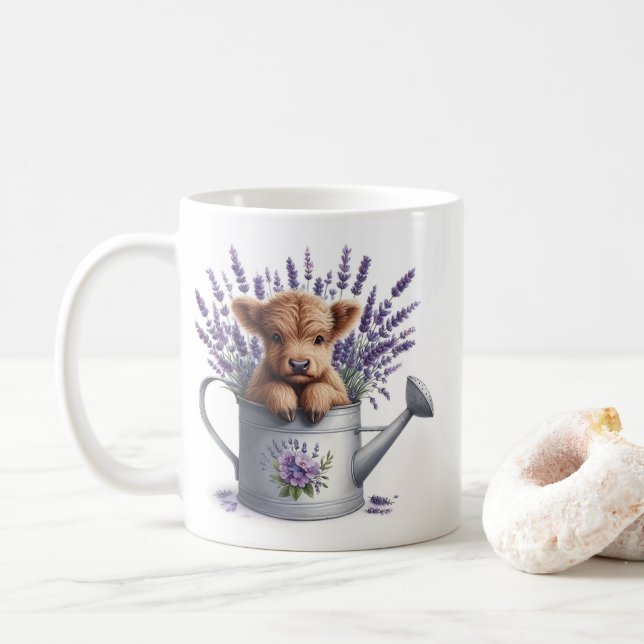Caneca De Café Bebê Vaca (Com Donut)