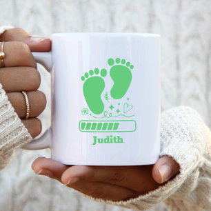 Caneca De Café Bebê Verde Carregando