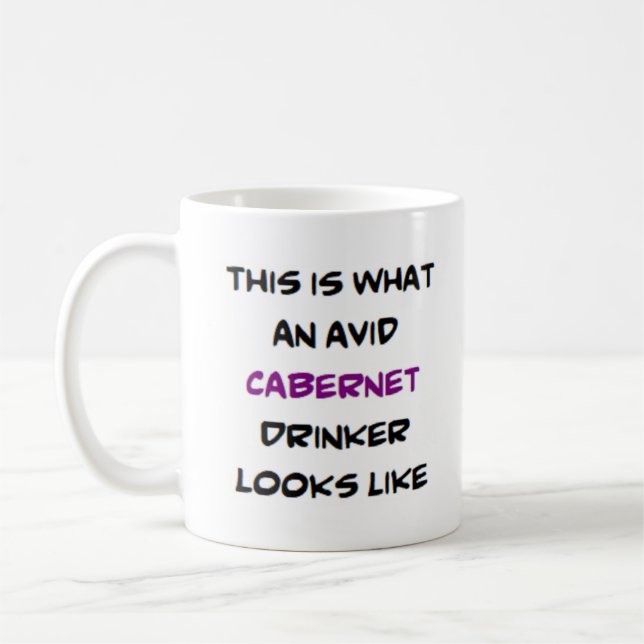 Caneca De Café bebedor de rede de cabernet, ávido (Esquerda)
