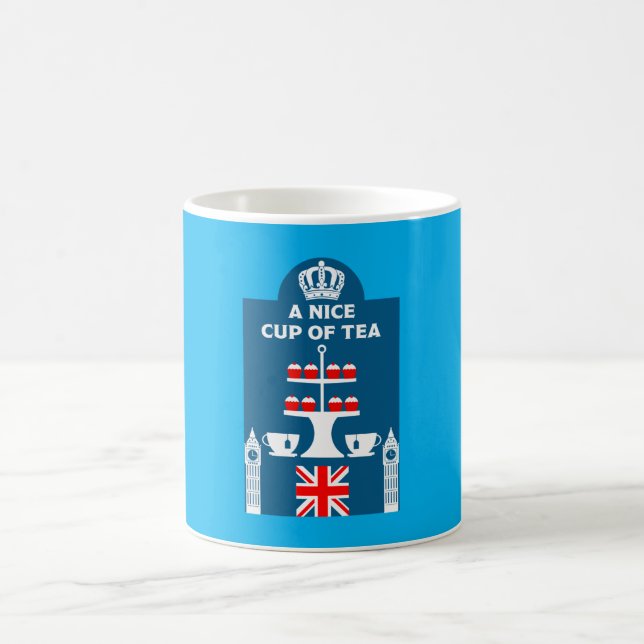 Caneca De Café Bebedores de Chá Clássico Britânico          (Centro)