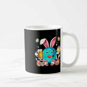 Caneca De Café Bebendo De Boliche De Coelhinho Da Páscoa Engraçad