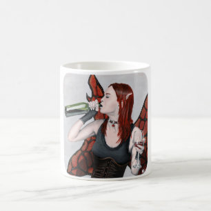 Caneca De Café Bebendo de Fada Mágica Vinho Fantasia Túmulo de Ca