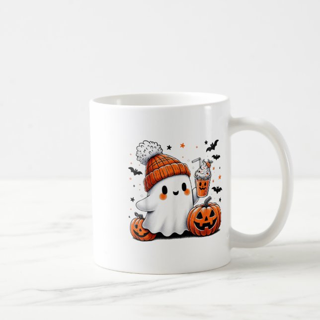 Caneca De Café Bebendo Fantasma Café Ghost Gelo Café M (Direita)