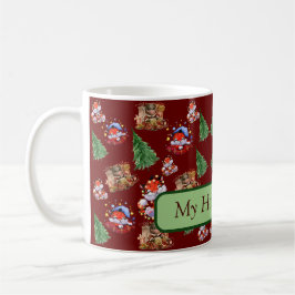 Caneca De Café Bebendo Feliz de Férias