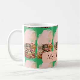 Caneca De Café Bebendo Verde da Estação Holiday