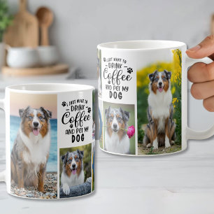 Caneca De Café Beber Café E Acariciar Meu Cachorro Foto
