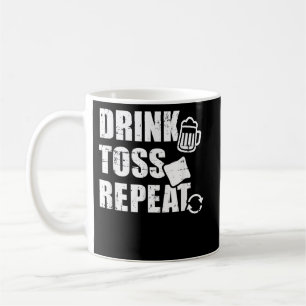 Caneca De Café Beber Tosse Repetir Cornhole