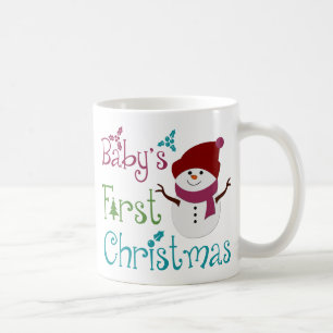 Caneca De Café Bebês Adoráveis Primeiro Natal