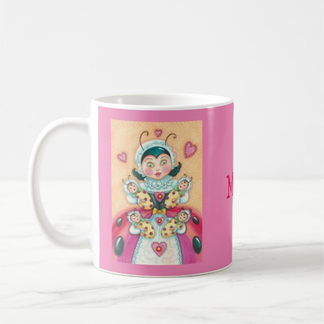 CANECA DE CAFÉ BEBÊS DE LADYBUG... MOM MUG (Esquerda)