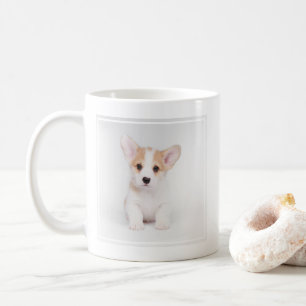 Caneca De Café Bebês Mais Pobres   Corgi Branco