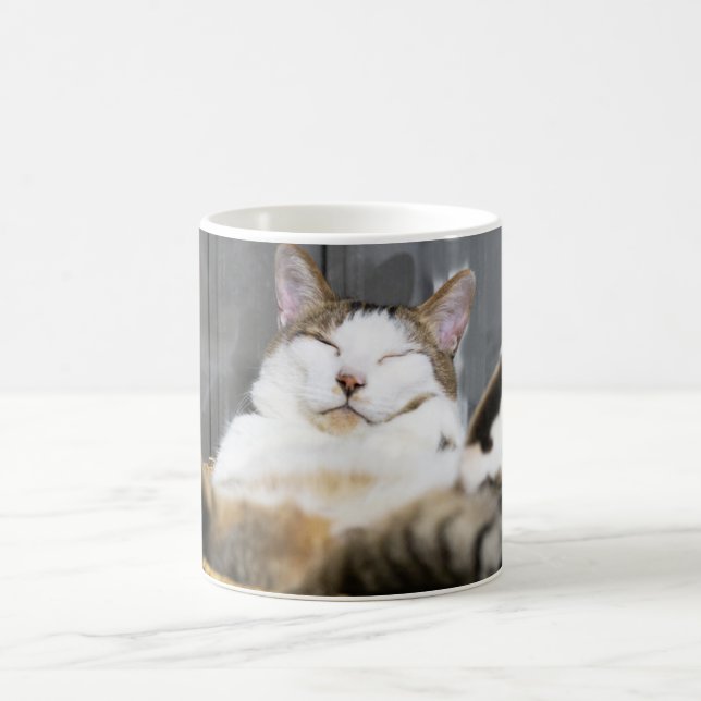 Caneca De Café Bebês Mais Pobres | Gato na cama (Centro)