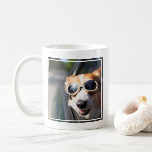Caneca De Café Bebês Mais Pobres   Óculos de Corgi no carro
