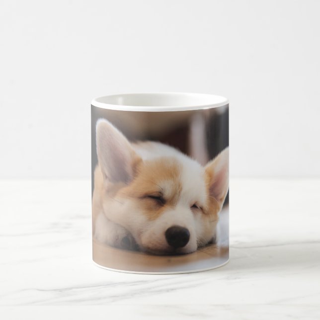 Caneca De Café Bebês Mais Pobres | Sleepy Corgi (Centro)