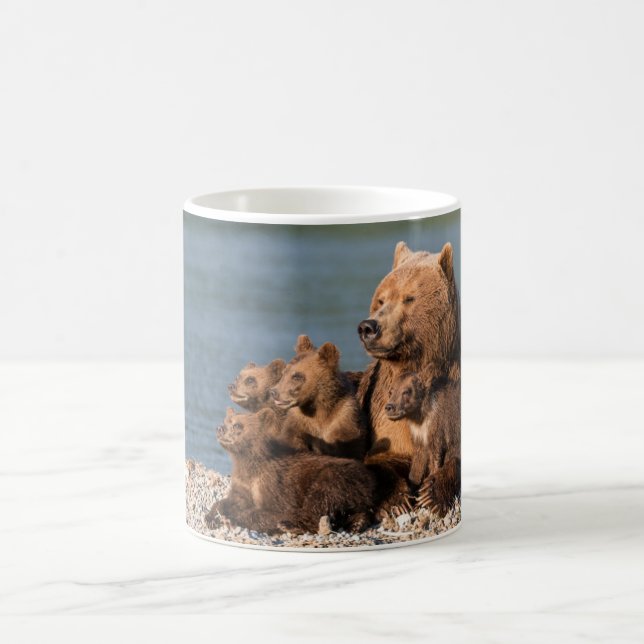 Caneca De Café Bebês Mais Pobres | Urso-Mãe e Cubos (Centro)