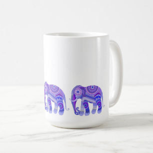 CANECA DE CAFÉ BEBIDA COM UMA GOMA DE CAFÉ ELEFANTE LEGAL AZUL PU