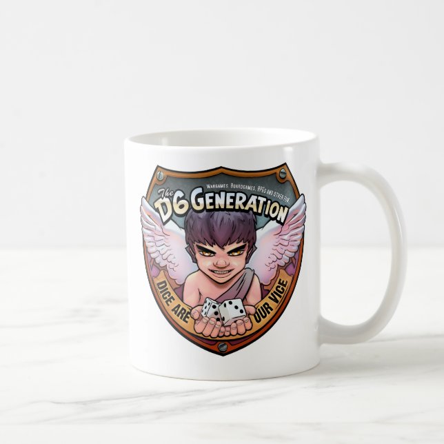 Caneca De Café Bebida não demasiado horrívea de D6G (Direita)