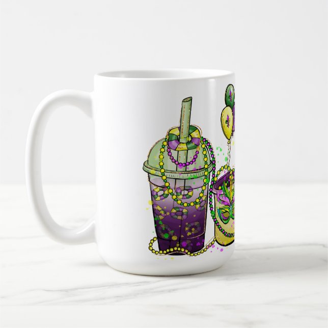CANECA DE CAFÉ BEBIDAS DE GRAS MARDI BRILHANTES (Esquerda)