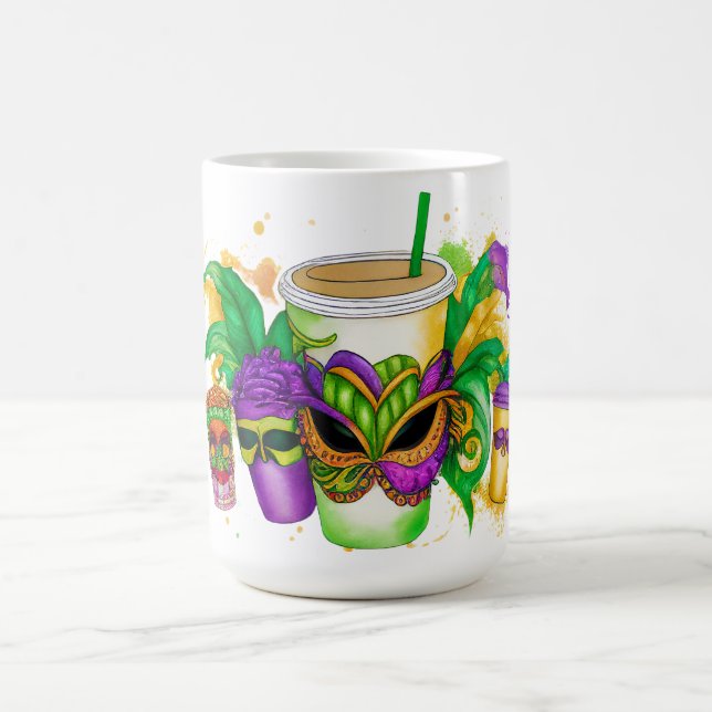 CANECA DE CAFÉ BEBIDAS DE GRAS MARDI BRILHANTES (Centro)