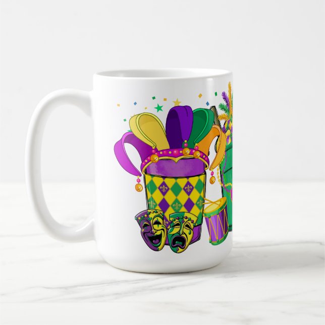 CANECA DE CAFÉ BEBIDAS DE GRAS MARDI BRILHANTES (Esquerda)