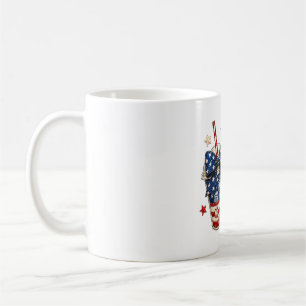Caneca De Café Bebidas Patrióticas de 4 de Julho com Estrelas e L