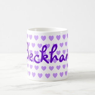 Caneca De Café Beckham no roxo