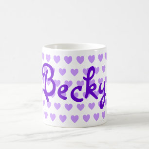 Caneca De Café Becky no roxo