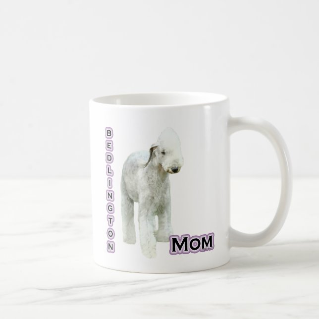 Caneca De Café Bedlington Terrier Mãe 4 (Direita)