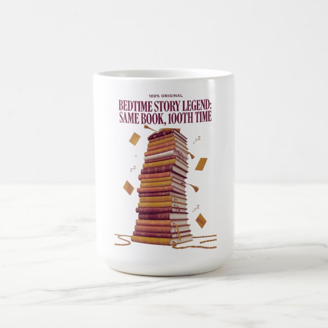 Caneca De Café Bedtime Story Legend T Shirt, Same Book 100th Time (Centro)