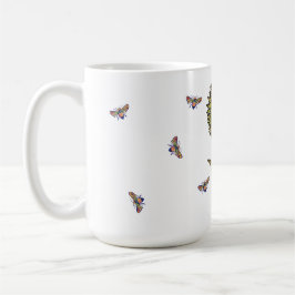 Caneca De Café Bee And Sunflower Mug