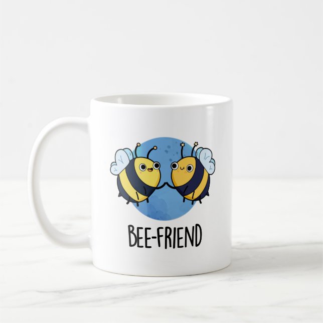 Caneca De Café Bee-Friend Engraçado Insett Bee Pun (Esquerda)