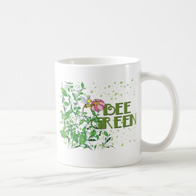 Caneca De Café Bee Green (Direita)
