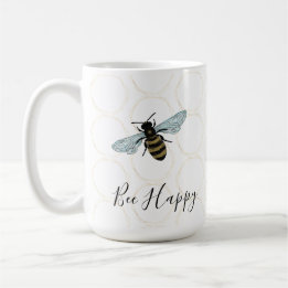 Caneca De Café Bee Happy
