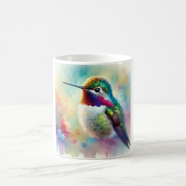 Caneca De Café Bee Hummingbird 020924AREF120 - Watercolor (Centro)