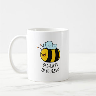 Caneca De Café Bee-lieve em si mesmo, abelha linda