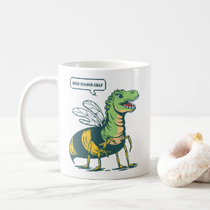Caneca De Café Bee-Rawr-Self