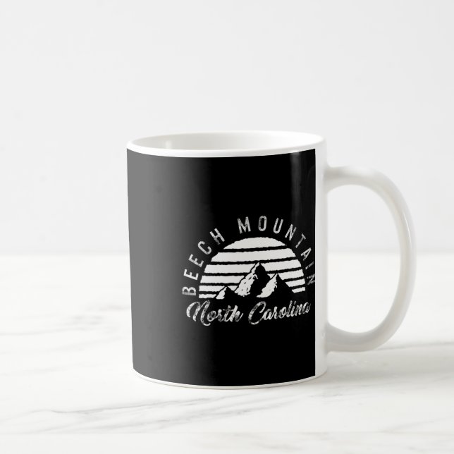 Caneca De Café Beech Mountain North Carolina Snowboard (Direita)