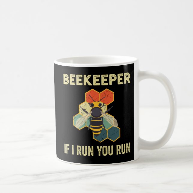 Caneca De Café Beekeeper Honeycomb Apicultura Engraçada (Direita)