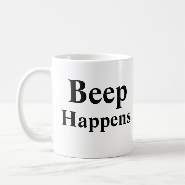 Caneca De Café Beep Acontece (Esquerda)