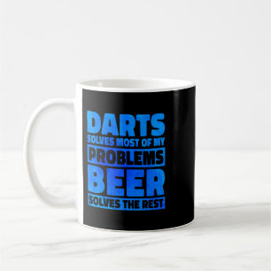 Caneca De Café Beer Darts Resolve A Maioria Dos Meus Problemas Qu