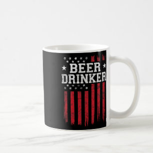 Caneca De Café Beer Drinker American Flag Usa Patriótico