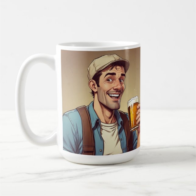 Caneca De Café Beer Drinker Mug (Esquerda)