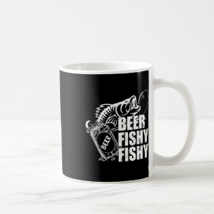 Caneca De Café Beer Fishy Engraçado Bebendo De Pesca Birthday G
