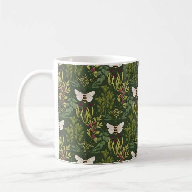 Caneca De Café Bees and Foliage Mug (Esquerda)