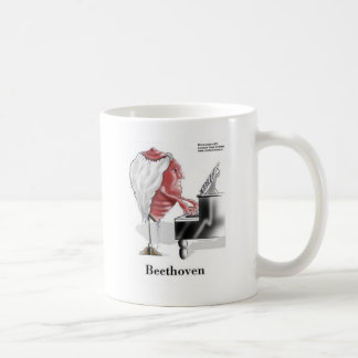 Caneca De Café Beethoven Funny Oferece Camisetas Cartões De Mata