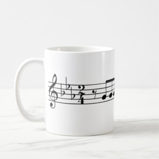 Caneca De Café Beethoven Symphony No. 5 (Esquerda)